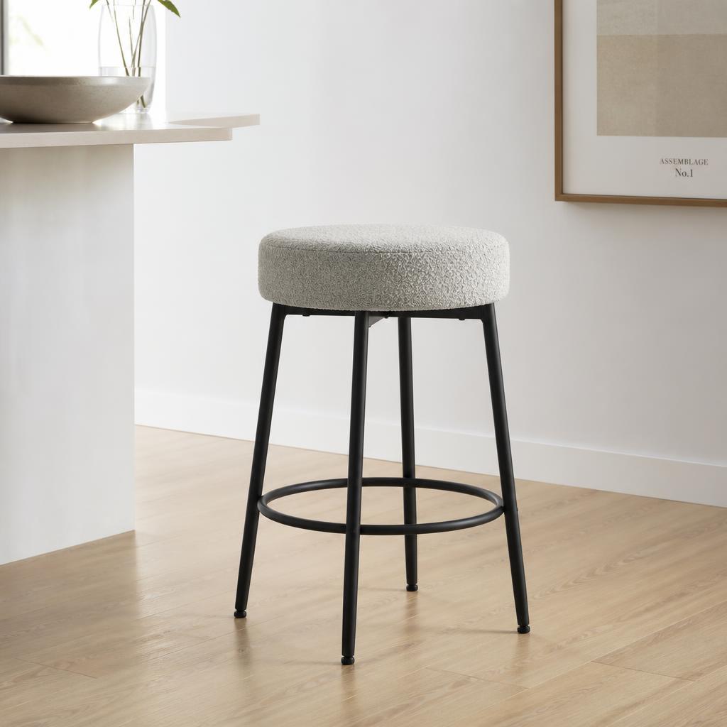 Banqueta Lund bouclé